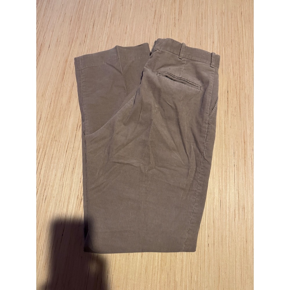 Vintage Tan Corduroy Straight Leg Pants Permanent Press Mens 32x30 Taupe 44